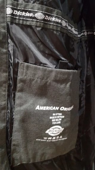 ABRIGO ACOLCHADO LARGO HOMBRES DICKIES, TALLA XL