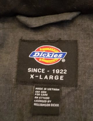 ABRIGO ACOLCHADO LARGO HOMBRES DICKIES, TALLA XL