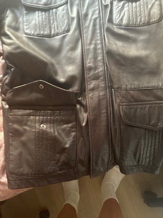 Chaqueta de piel Lacoste