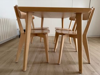 Pack Mesa y 4 Sillas Lisabo IKEA