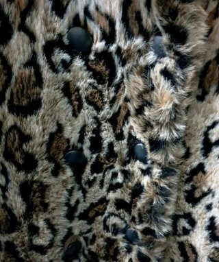 Abrigo de pelo leopardo Zara Woman Talla S