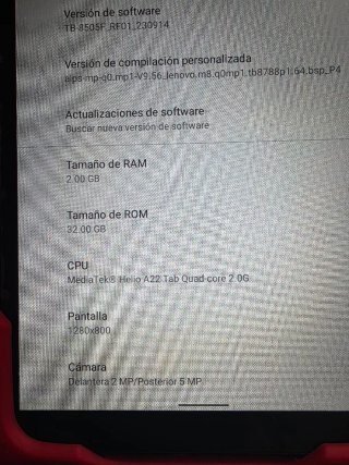 Tablet Lenovo M8 Negra