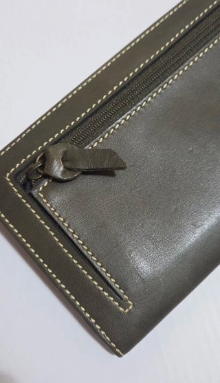 Cartera verde Piel Noble