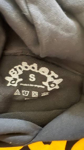 Sudadera Sp5der Negra y Amarilla