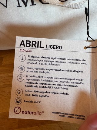 Edredón Moshy Abril Ligero 150x220 – 100% algodón
