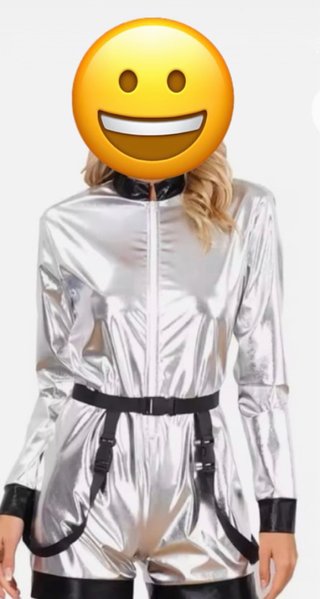 Disfraz de Astronauta Metálico Talla S