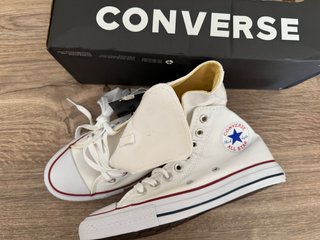 Zapatillas Hacco Converse Blancas Caña Alta 42