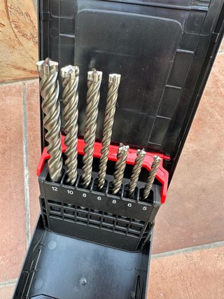 Conjunto Brocas 4 Puntas SDS Plus