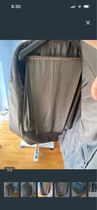 Traje de chaqueta gris