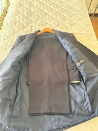 Traje Cortefiel americana y pantalón azul