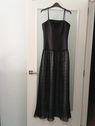 Vestido largo de fiesta negro