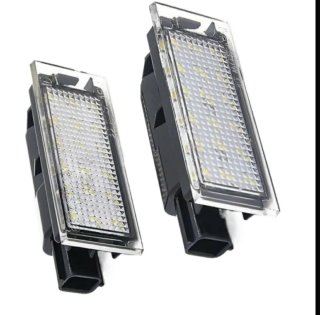Luces LED matrícula coche