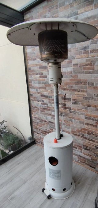 Estufa Seta de Exterior Blanca
