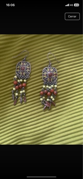 Pendientes Largos con Abalorios