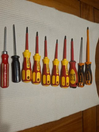 Set de 10 destornilladores de estrella