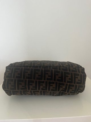 Borsa Fendi Zucca Tela Nero Marrone