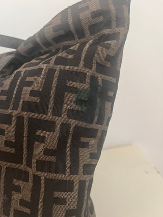 Borsa Fendi Zucca Tela Nero Marrone