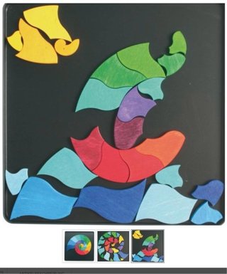 Puzzle - Grimm's Toys Caracol Amonita Magnético