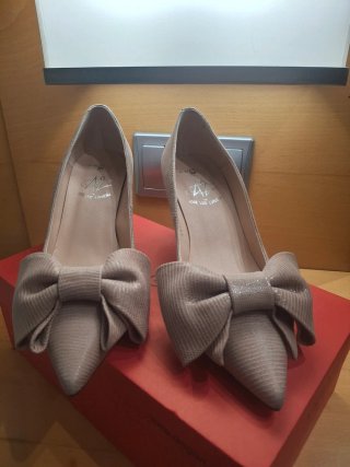 Zapatos de Tacón Rosa Nude