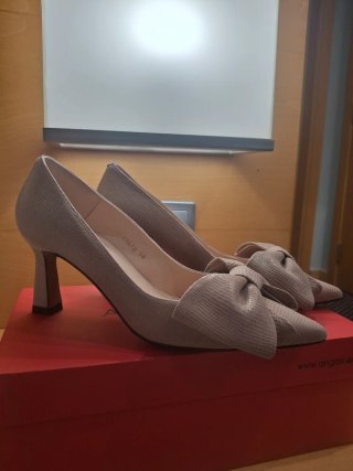 Zapatos de Tacón Rosa Nude