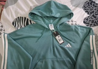 Sudadera Adidas Mujer Talla L Verde Azulado