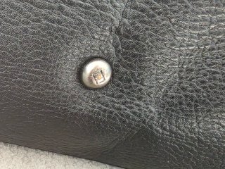 Borsa Fendi Peekaboo in pelle nera