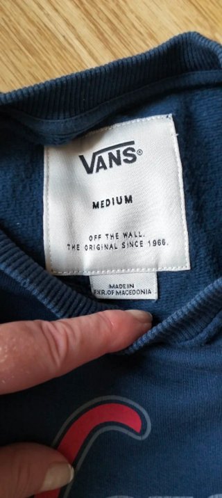 Sudadera Vans azul hombre talla L
