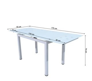 Mesa de Comedor extensible + con 6 Sillas