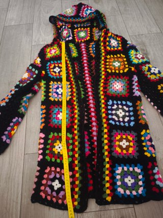Jersey tejido a mano multicolor