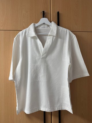 Camisa Manga Corta Zara Blanca Talla M