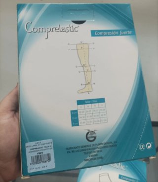 2 Cajas Medias Comprelastic Compresión Fuerte