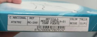 2 Cajas Medias Comprelastic Compresión Fuerte