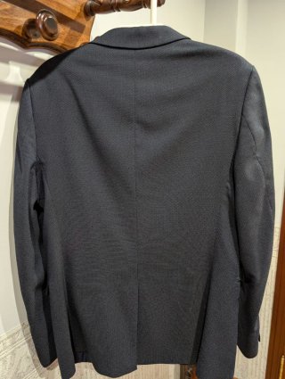Chaqueta Americana Hombre Azul Gris