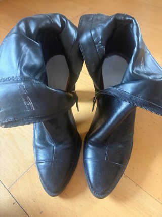 Botín piel Zara negro