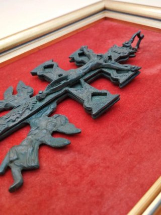 Cruz de Caravaca Relicario S. XVIII-XIX