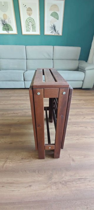 Set de Mesa Plegable y 4 Sillas de Madera