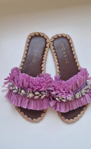 Sandalias Mosaic rosa Fucsia