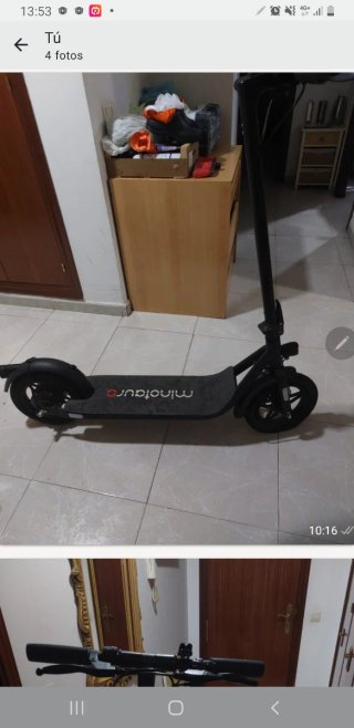 Patinete Eléctrico Casi Nuevo - 3 Usos
