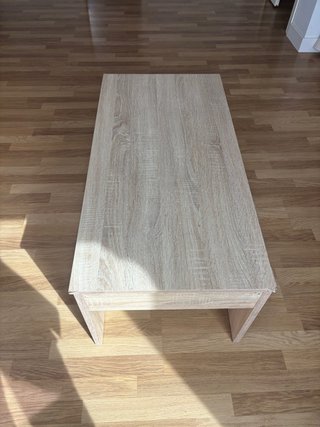 Mesa de centro de madera color beige/marrón