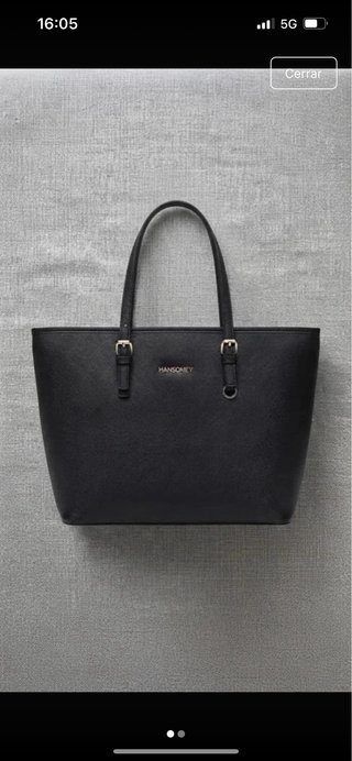Bolso de hombro tote negro