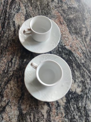Set de 2 Tazas de Café con Plato
