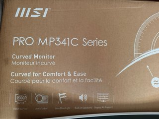 Monitor Curvo MSI PRO MP341C 34