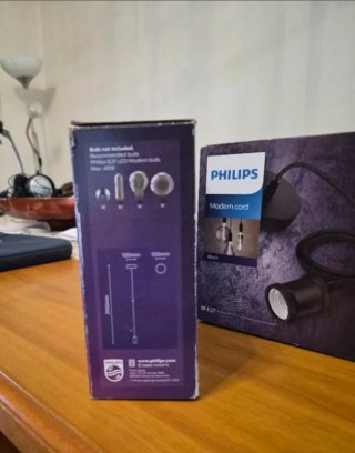 Philips Modern Cord Lampada E27 Nero