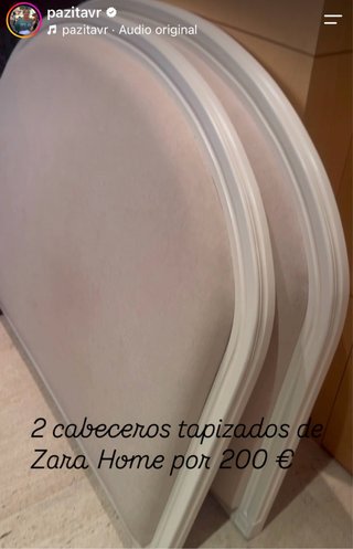 2 Cabeceros Tapizados Zara Home Beige