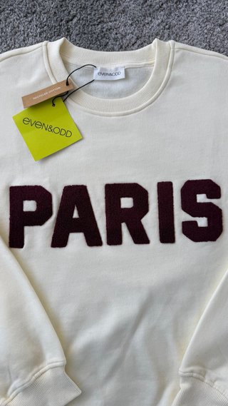 Sudadera Paris Even&Odd Crema