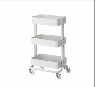 Carro auxiliar IKEA RÅSKOG blanco