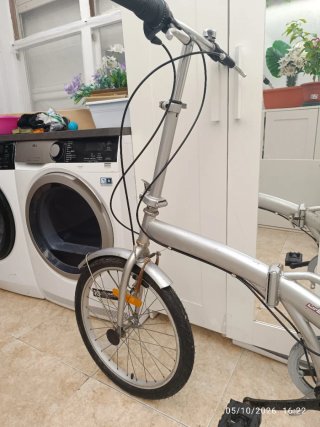 Bicicleta Plegable Plata