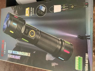 Linterna LED CB-G668LY USB Recargable