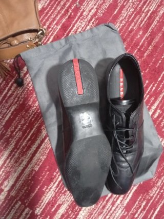 Zapatos Prada Hombre Negro