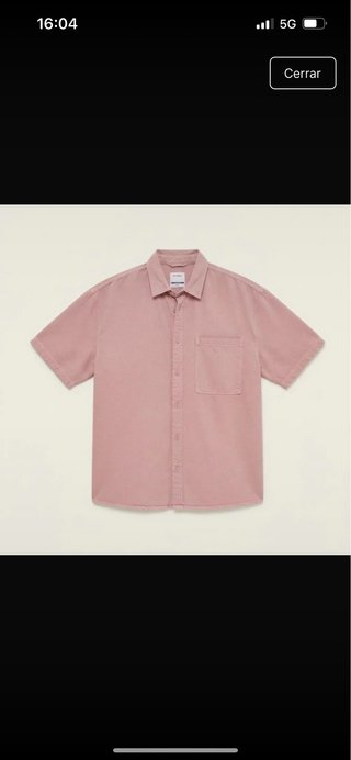 Camisa de manga corta Bershka - Color rosa / malva